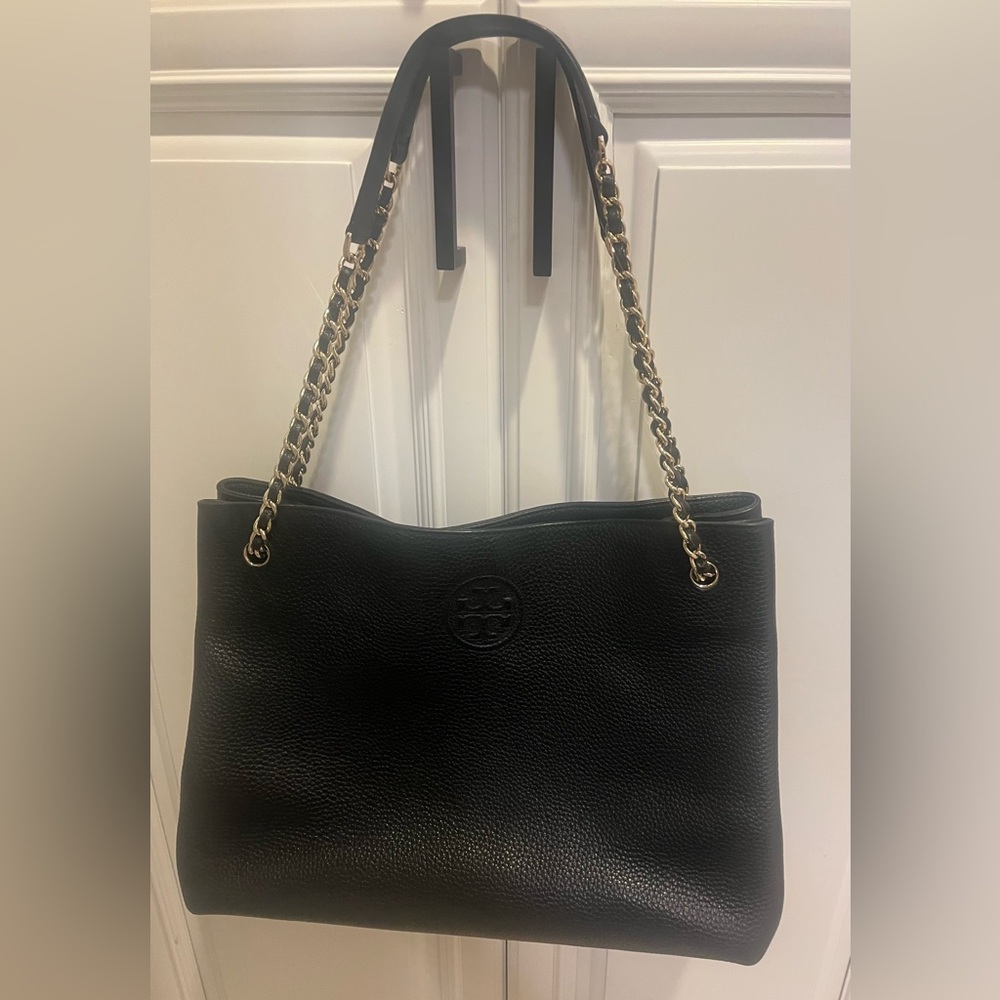 Tory Burch Black Leather Tote
